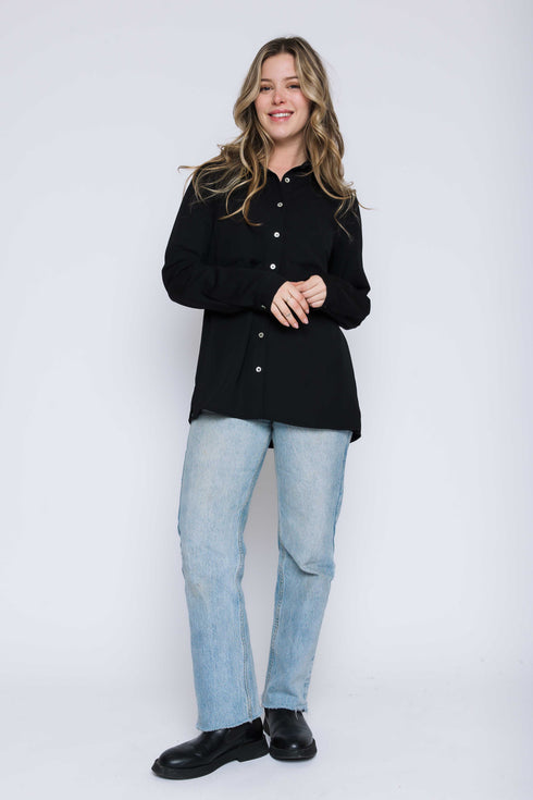 Nora-Oversize Button-Up